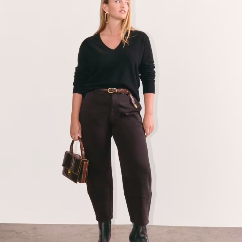 Everlane The Utility Barrel Pant: Black